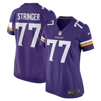 womens nike korey stringer purple minnesota vikings retired